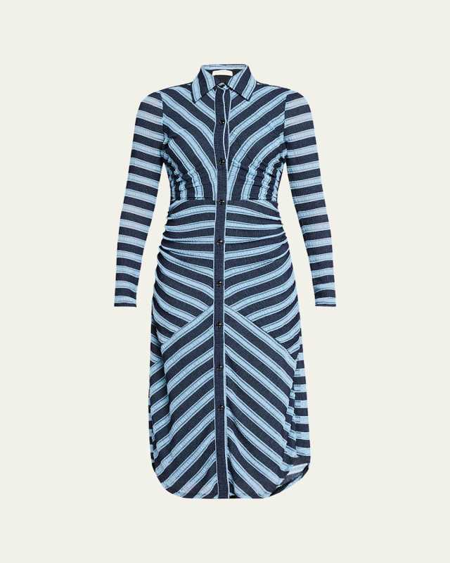 Striped Wyatt Midi Shirtdress
